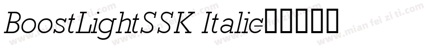 BoostLightSSK Italic字体转换